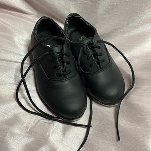 SANSHA Boys Oxford Tap Shoes BLACK